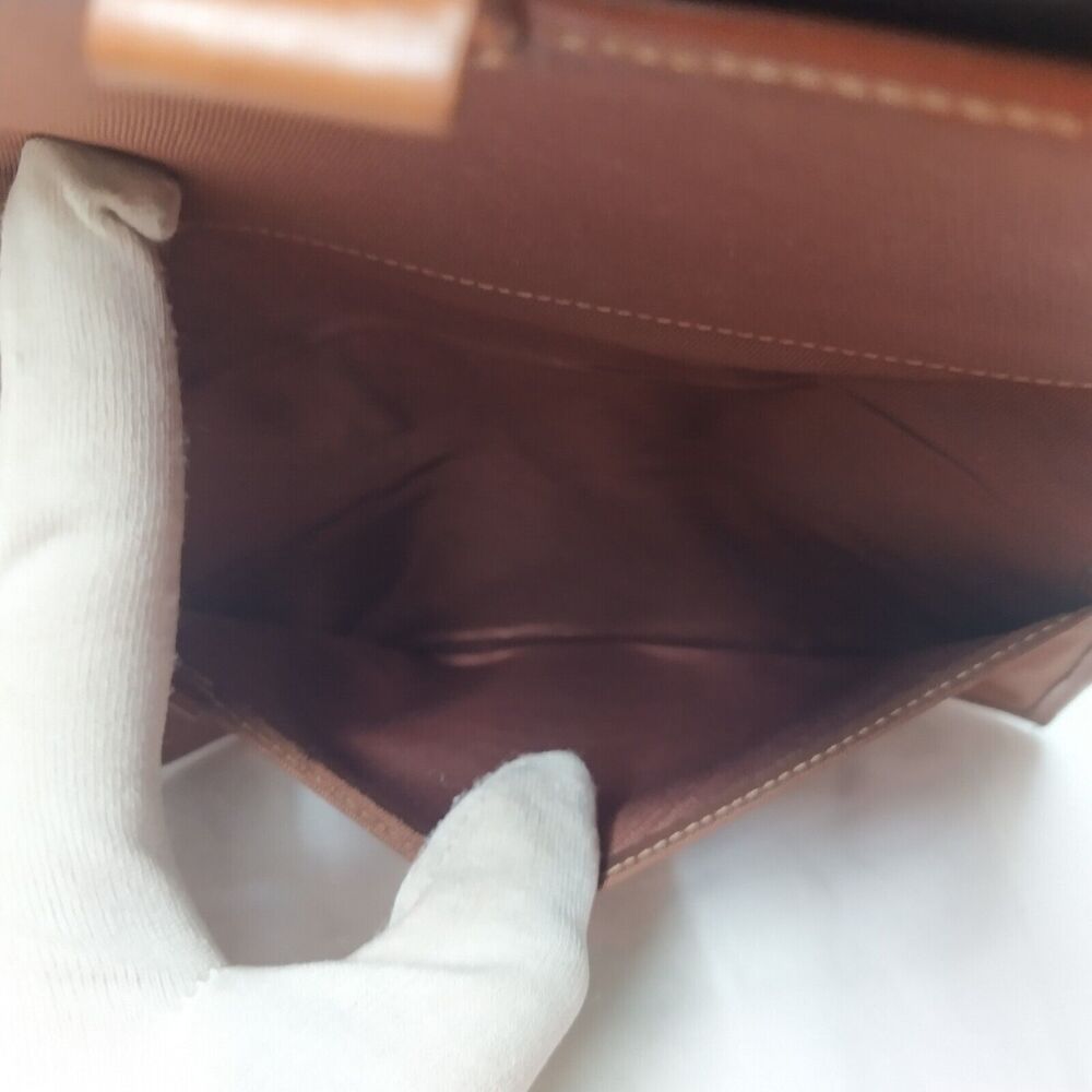 Dooney & Bourke Black Leather Kisslock Pocket Trifold Wallet - VTG Made in USA - Picture 16 of 16